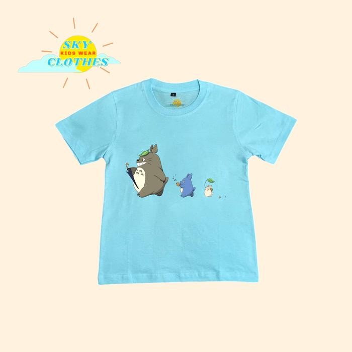 Kaos Anak Ghibli Kaos Sablon Ghibli - 1-2 tahun, Hitam