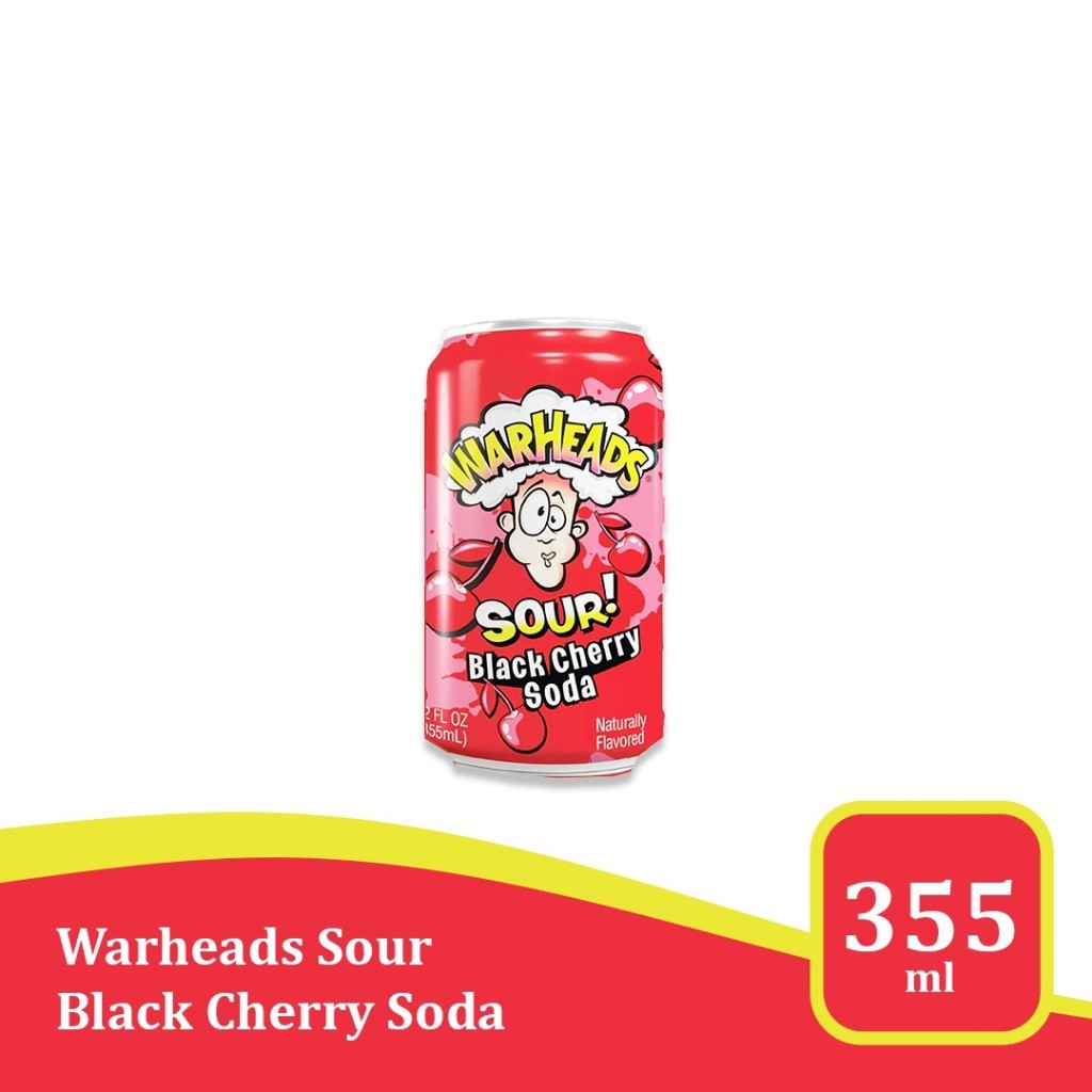 

Warheads Soda Black Cherry 12 Oz - Minuman impor USA