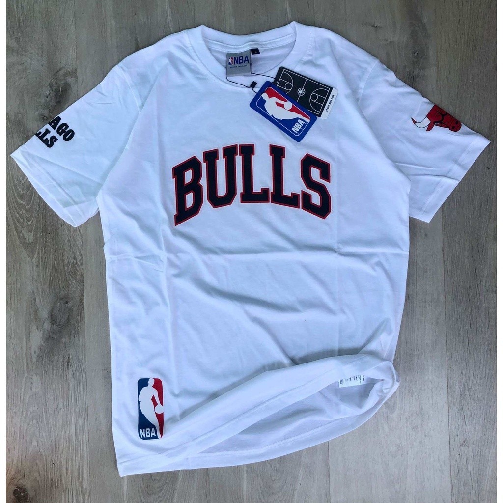 . Kaos Nba Chicago Bulls Pria Baju Basket Buls Nba T shirt