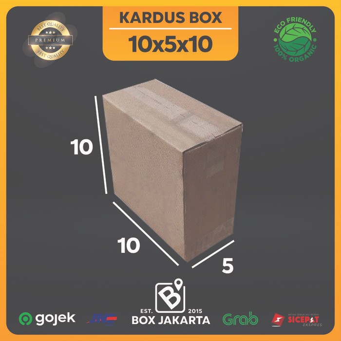 

KARDUS BOX uk 10x5x10 CM Kotak Packaging Corrugated SHEET POLOS