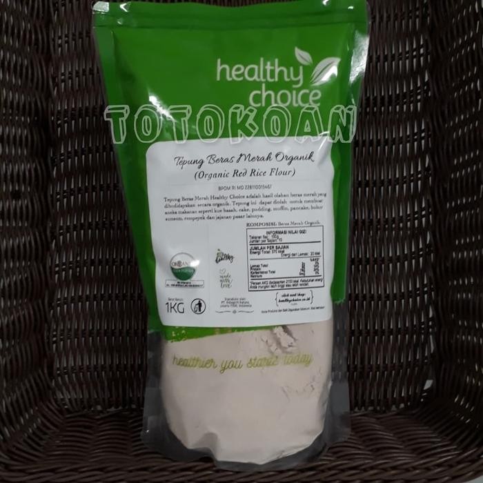 

HEALTHY CHOICE Tepung beras merah organik 1 kg
