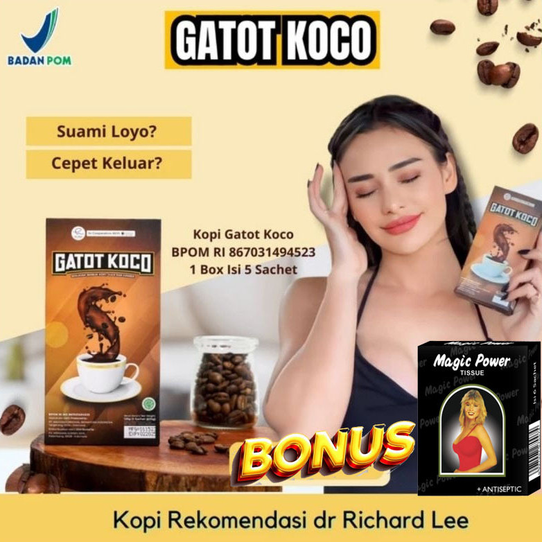 

Kopi Gatot Koco untuk Stamina ( 1 Box isi 5 Sachet ) free tisue magic | Privasi Terjamin exp 2026