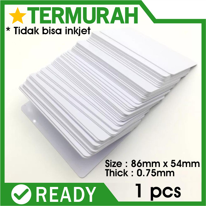 

Kartu Polos Tanpa Chip Original Impor pvc Thermal Overlay ISO Rfid Kartu Pvc Polos Blank iD card