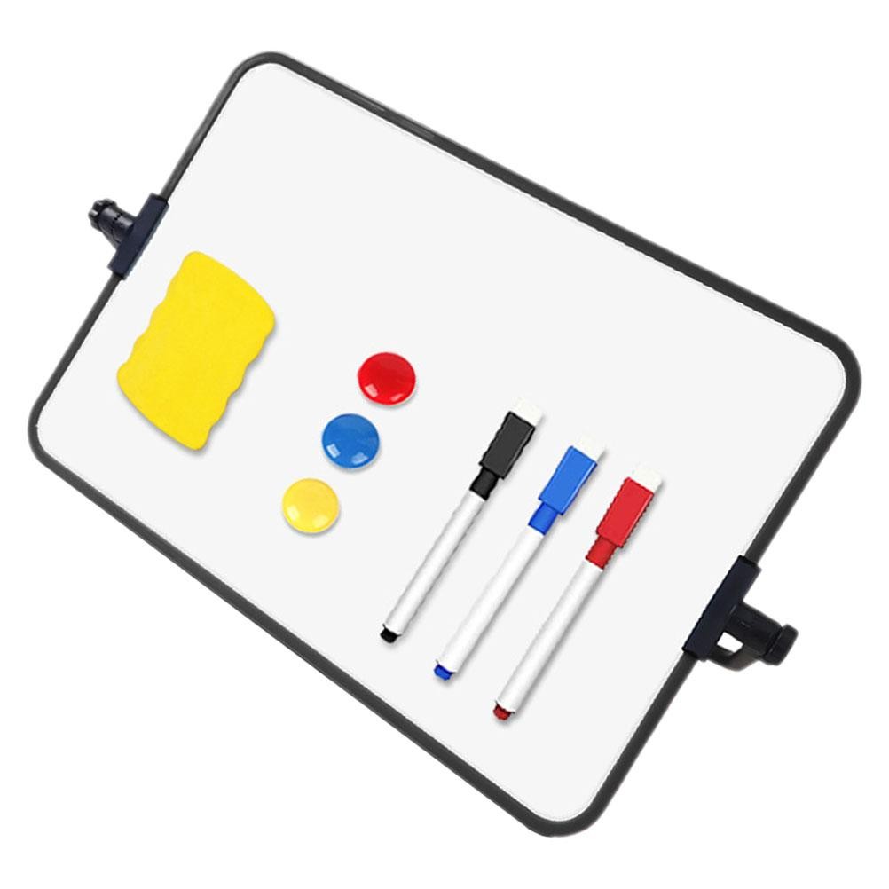 

A4 Black Double-sided Whiteboard Dry Erase Board for Kids Office Portable Writing Drawing Board Stand Easy -resistant