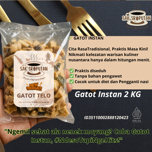 

Gatot Instan 2 Kg enak pulen mantap terjamin Gaplek Instan 2 Kg ss01