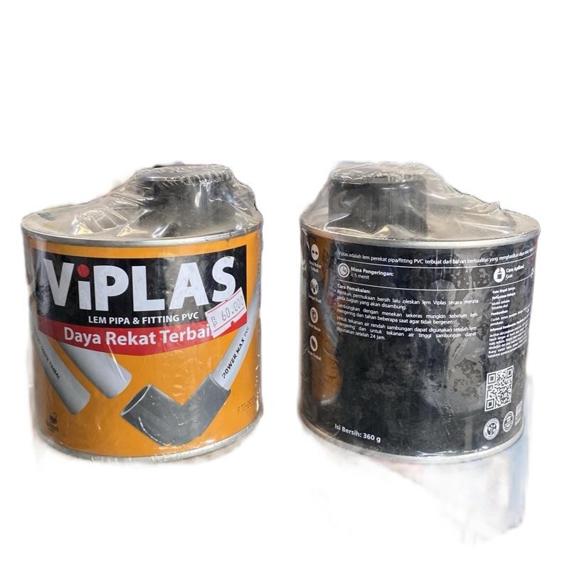 

ViPLAS Lem Pipa PVC Kaleng Besar 360gr Cair Kuat Tahan Lama Cepat Kering Formula Terpercaya untuk Sambungan PVC Profesional