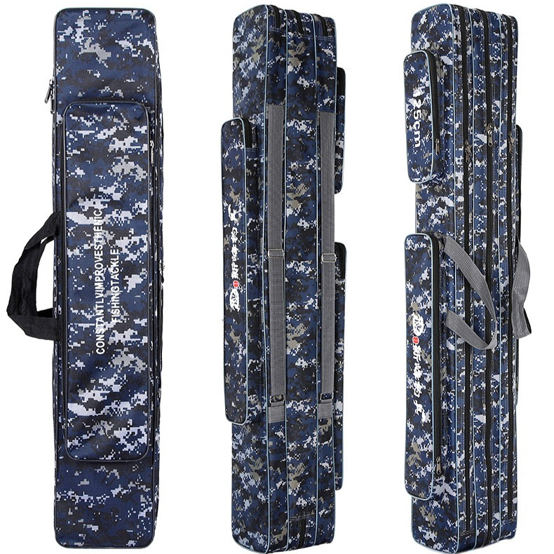 Ukuran 90/100/120cm Tas Joran Pancing Jumbo Tas Penguatan Tali Bahu Pancing Serut Tas Pancing Ransel