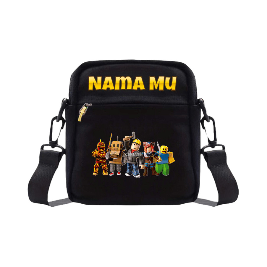 Tas Selempang Mini Roblox Ukuran Kecil Karakter Game Anak - Mini Sling Bag Cowok Cewek TK SD Motif R
