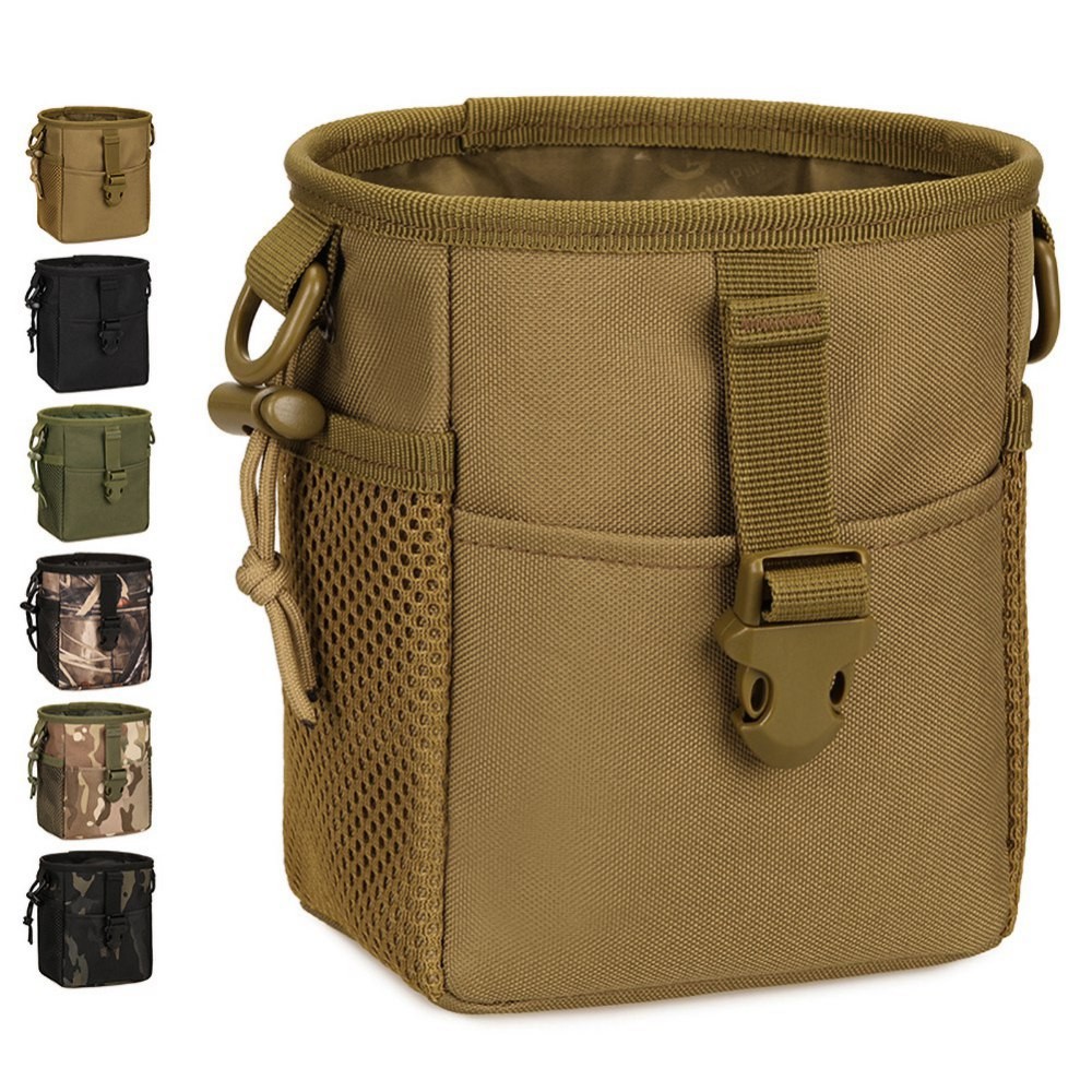 Molle System Hunting Tactical Airsoft Accessories Bag Magazine Dump Drop Pouch Recycle Waist Pack Am