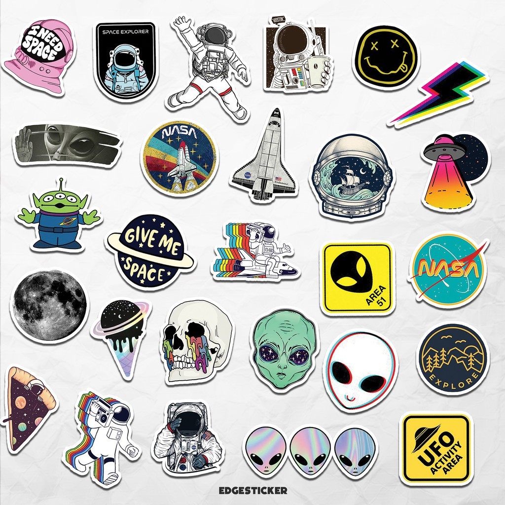 

27pcs SPACE Aesthetic Sticker HP Sticker Laptop