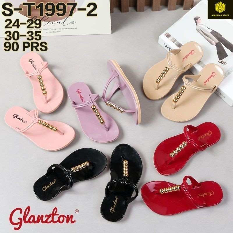 id GLANZTON SANDAL ANAK-ANAK KARET JELLY GLOSSY WANITA IMPOR TERBARU
