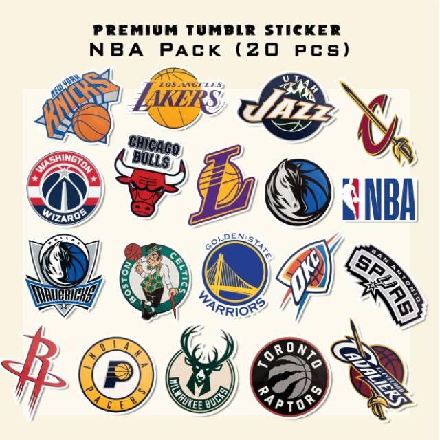 

NBA Logo Sticker Tumblr Aesthetic Vinyl Tahan Air