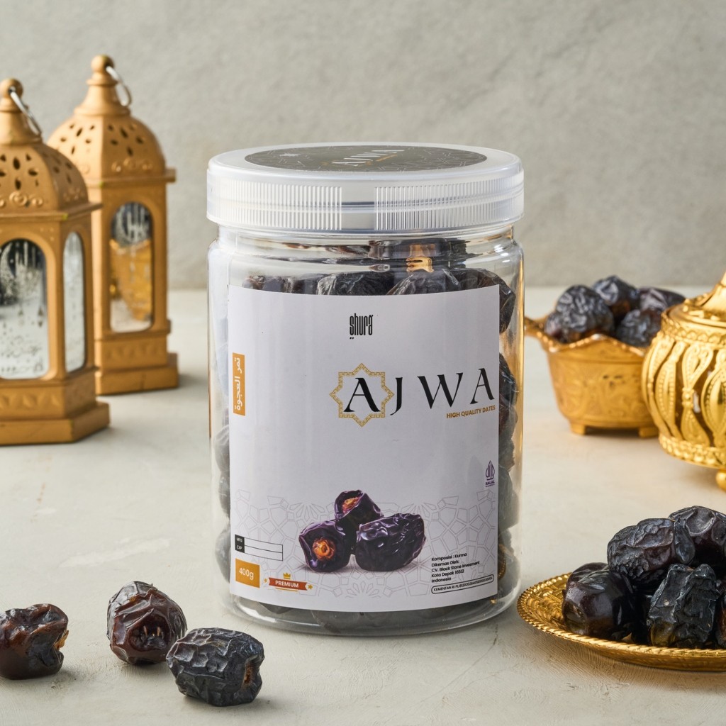 

Shura Kurma Ajwa Toples 400gr Kurma Arab Premium Original High Quality