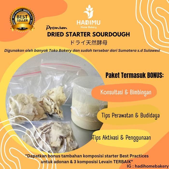 

Mumpung Murah sourdough starter / dried starter / starter kering / ragi alami(yeast)