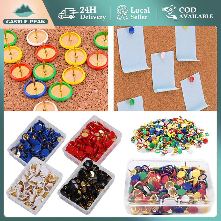 

Paku Payung Pines Thumb Tacks 100pcs - untuk Papan Pengumuman & Kantor
