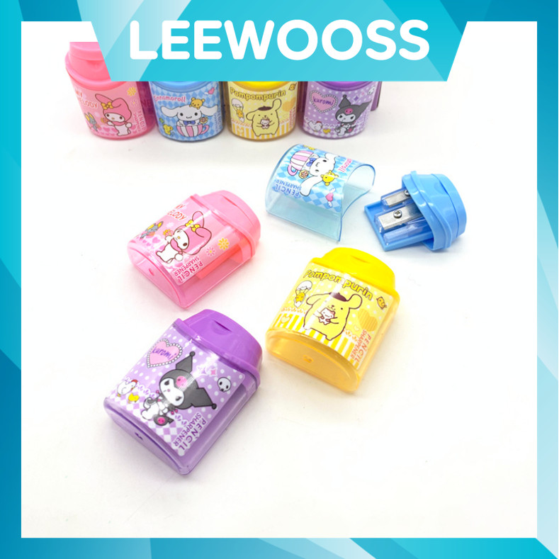 

LEEWOOSS S6398 Peraut Pensil 2 Lubang Motif Karakter Rautan Pensil Unik Lucu Alat Sekolah Peraut Pensil Anak