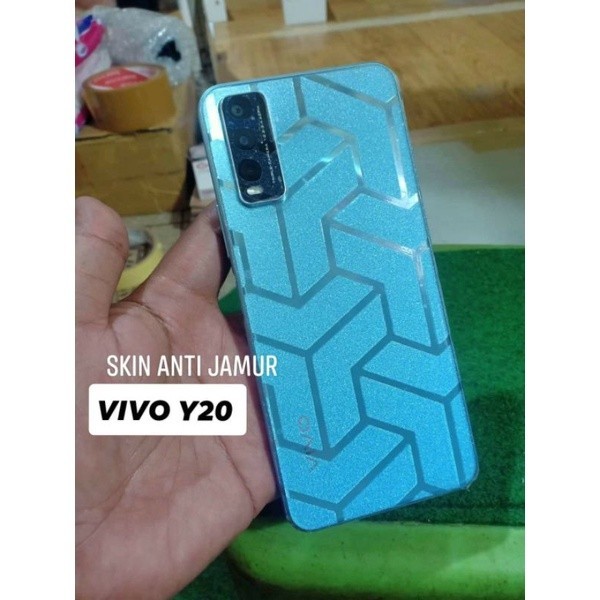 [Nadifa] Skin Carbon Motif Transformer Anti Jamur Vivo Y20 Y20s Y12s Backskin backdoor belakang hp