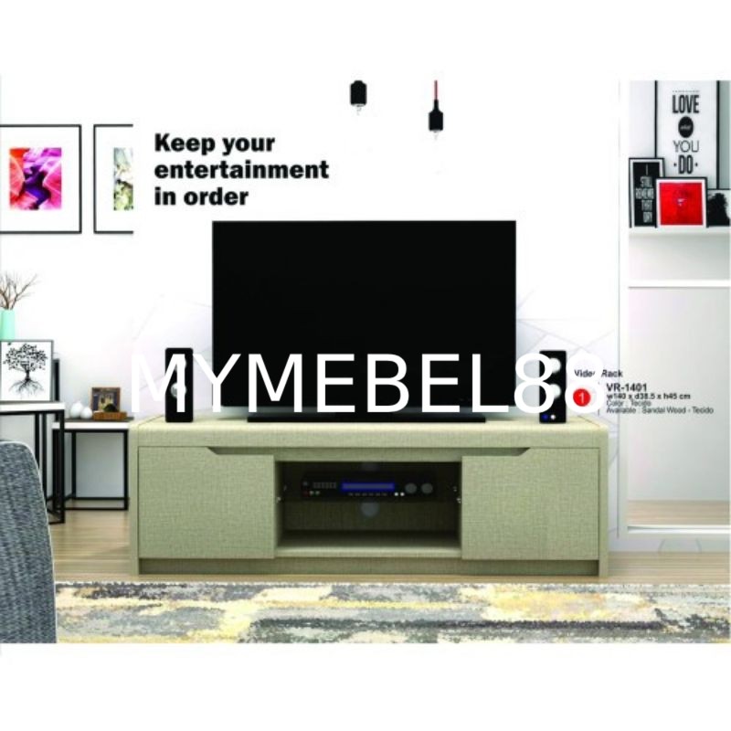 MY MEBEL88 TERMURAH EXPO Rak TV Minimalis - Tipe VR-1401- uk140x38. 5x45cm - Berlaku COD - Free Ongk