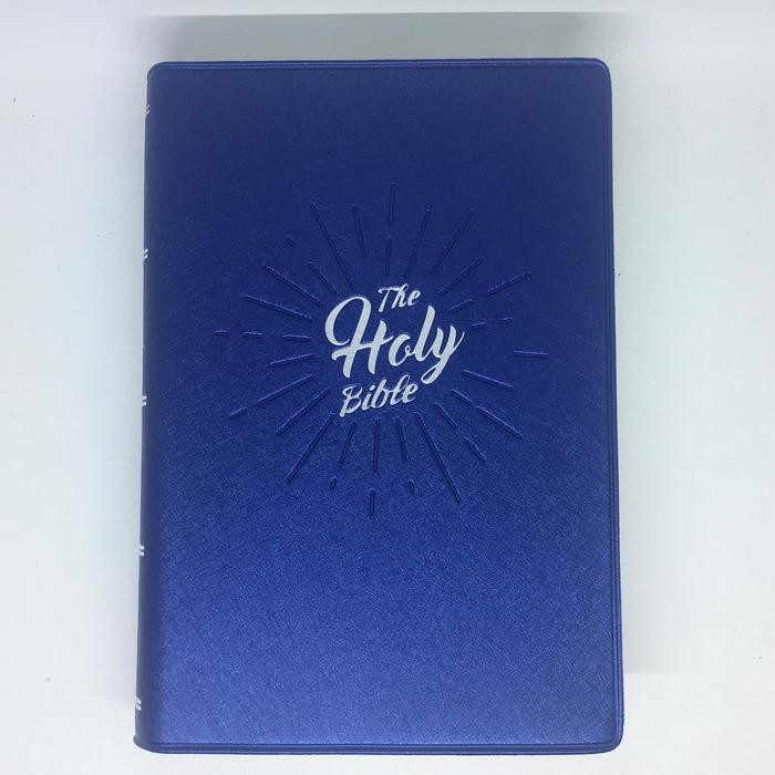NIV Holy Bible Medium Pearl Vinyl 52PL - Blue