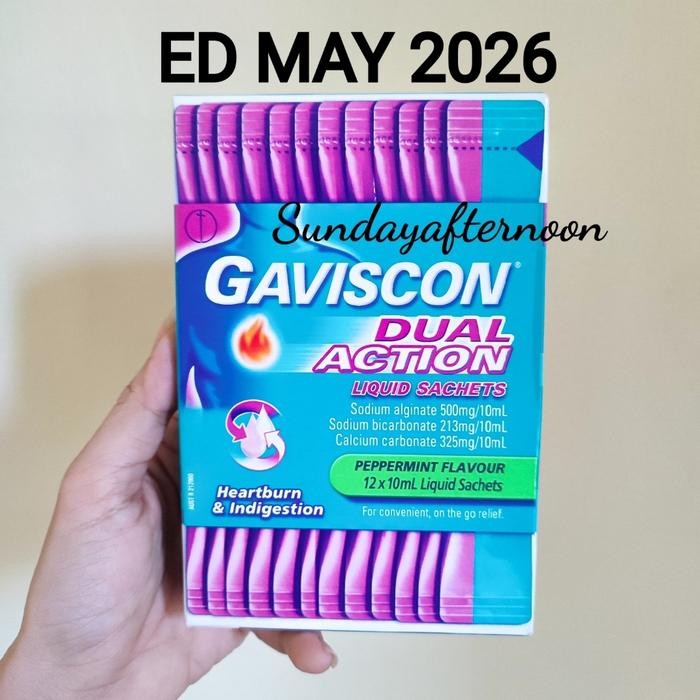 

READY Gaviscon Dual Action Liquid - 1 box =24sachet
