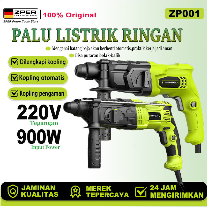 【Hot】ZPER Bor Listrik Mesin Bor Palu Listrik Rotary Hammer Untuk Bobok Beton Tembok Bor Beton Hitach