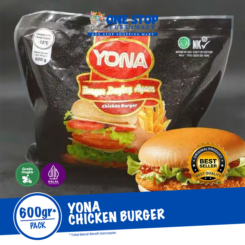 

YONA CHICKEN BURGER 600GR