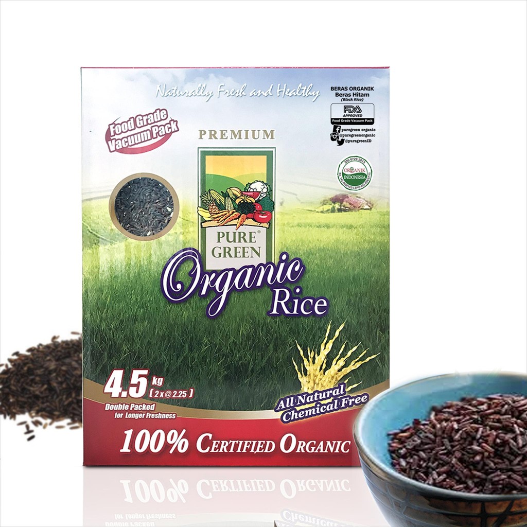 

PureGreen Organic Rice Beras Organik Beras Hitam 4.5 kg