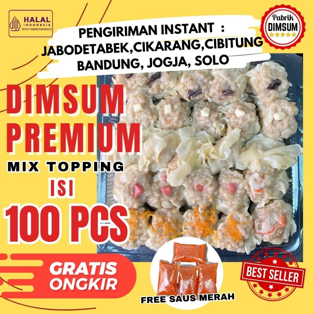 

DIMSUM AYAM HALAL isi 100 Harga Pabrik Dimsum
