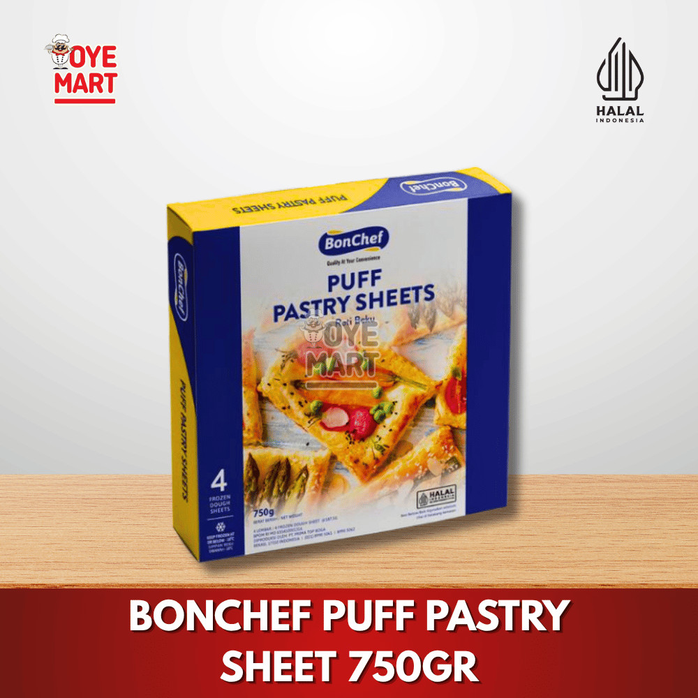 

PUFF PASTRY BONCHEF 750GR ISI 4 LEMBAR HARGA PROMO