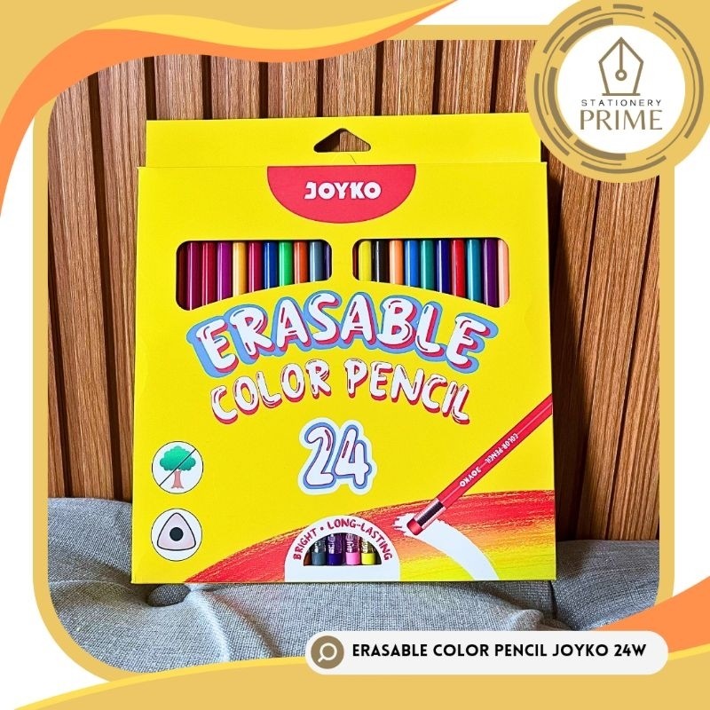 

Pensil Warna Joyko Erasable Color Pencil 24 Warna CP-0130-24