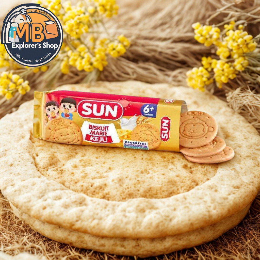 SUN Marie Keju Biskuit Bayi 6 Bulan Makanan Bayi Biskuit Bayi Makanan Cemilan Bayi Snack Mpasi MB