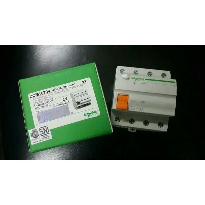 schneider RCCB/ELCB 4PHASE 63A/ELCB DOMAE 4P63A 30MA