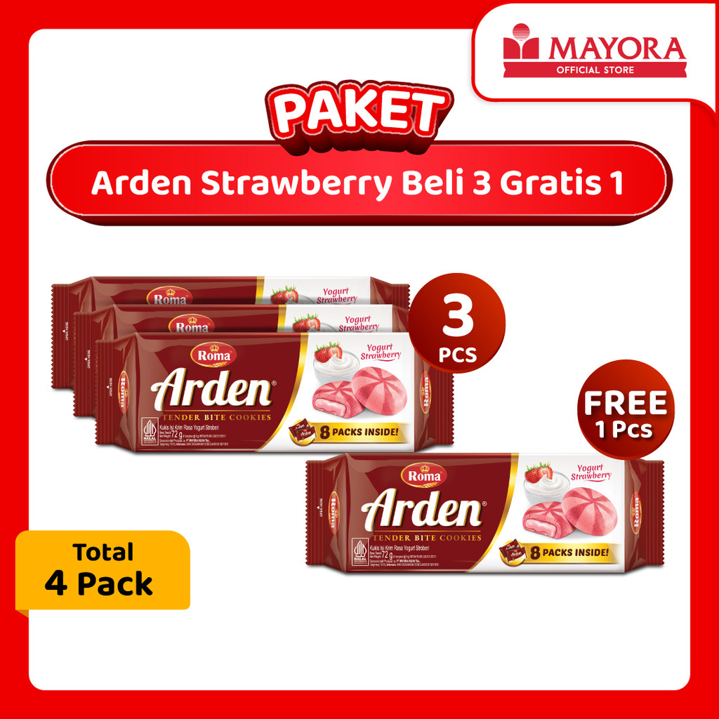 

Paket Roma Arden Strawberry Fresh Pack Beli 3 Gratis 1