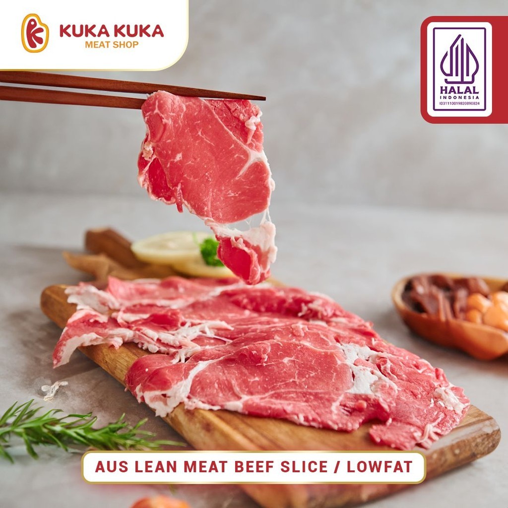 

Daging Beef Slice AUST FRESH CUT Lean Meat / Low Fat