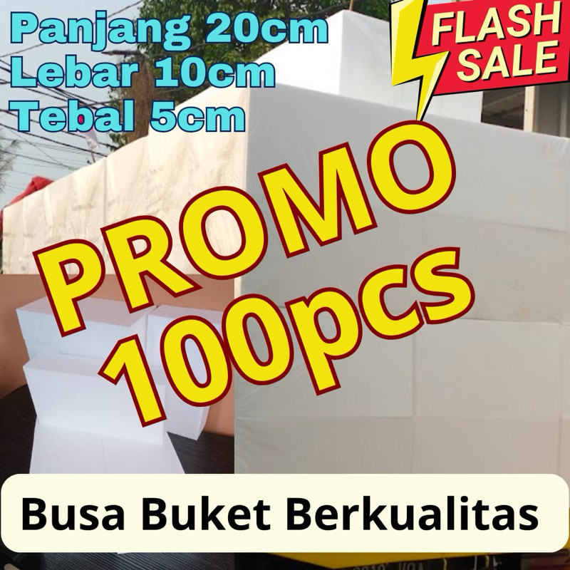 

paket 100pcs PROMO STYROFOAM BUKET 20cmx10cmx5cm kualitas premium termurah khusus cargo