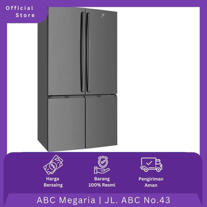 Electrolux Kulkas 4 Pintu EQE6000AB / EQE6000-AB / EQE6000A-B 541L