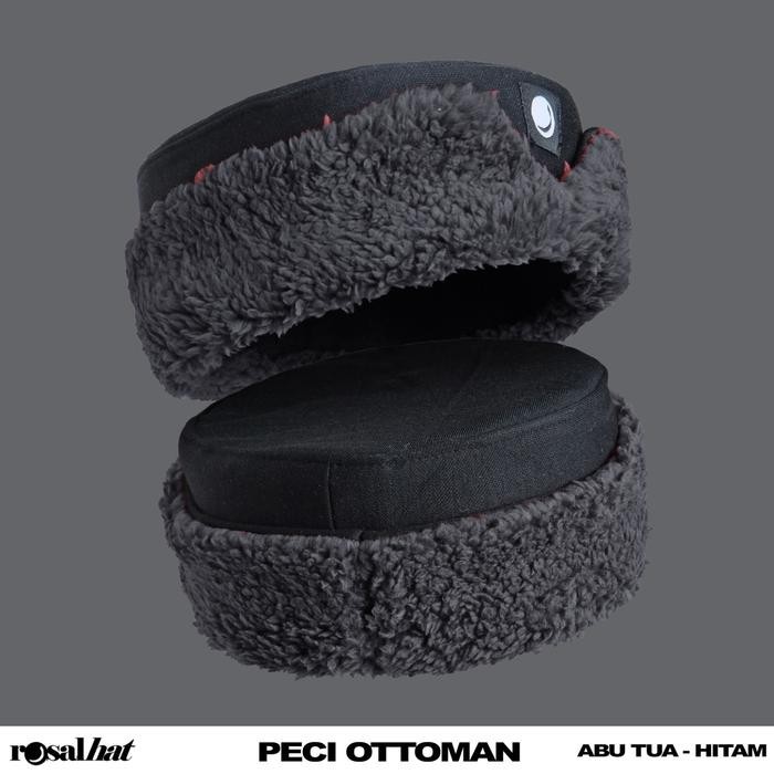 Peci Ottoman Otoman DEWASA By Rosal Songkok Model Kesultanan Turki Ustmani - Abutua-hitam