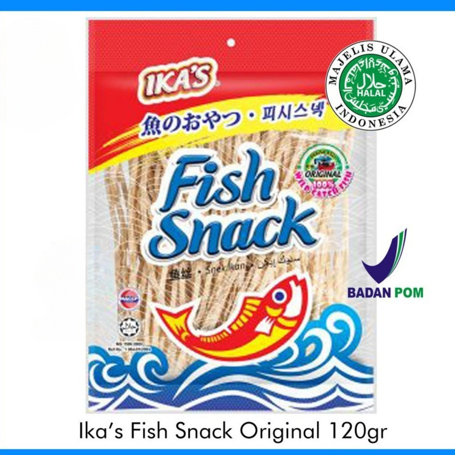 

Ika's Fish Snack Original 120gr Snack Lidi Ikan Malaysia