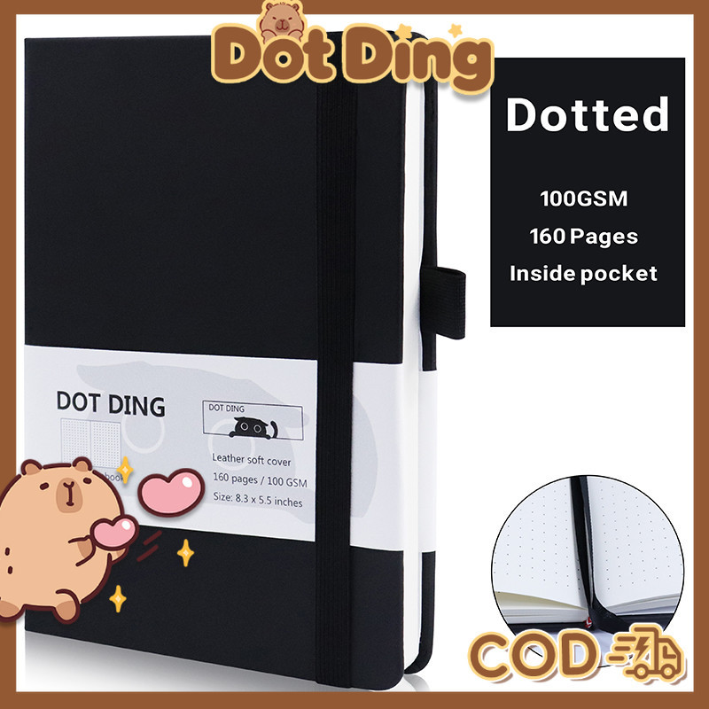 

[DOTDING] Buku Catatan Bertitik A5 Sampul Lembut Kulit Kertas Tebal 100GSM 160 Halaman Sederhana untuk Siswa Perlengkapan Alat Tulis Kantor Sekolah A314