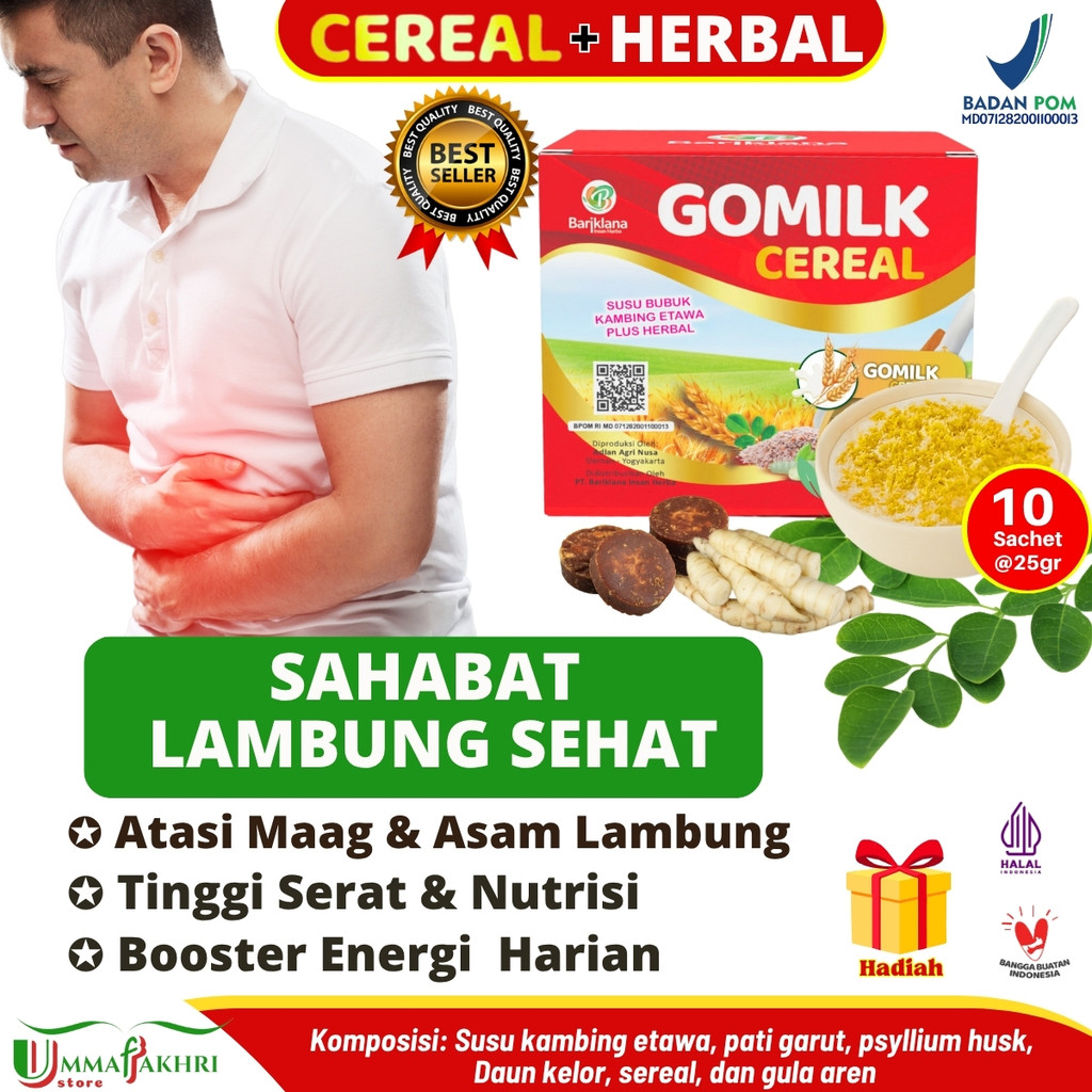 

Gomilk Cereal – Sarapan Bergizi untuk Maag & GERD | Aman Lambung, Lancar BAB & ASI