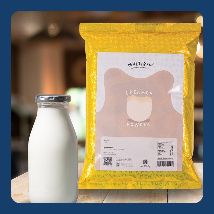 

MultiBev - Creamer Powder 1 Kg - Minuman Bubuk Krimer | Sirup Halal Minuman Kekinian ala Kafe