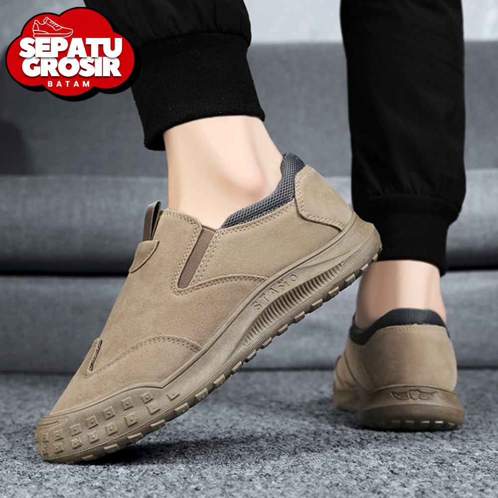 Sepatu Grosir Batam S058 Sepatu Sneakers Pria Sepatu  Cowok Sepatu Kasual Jalan