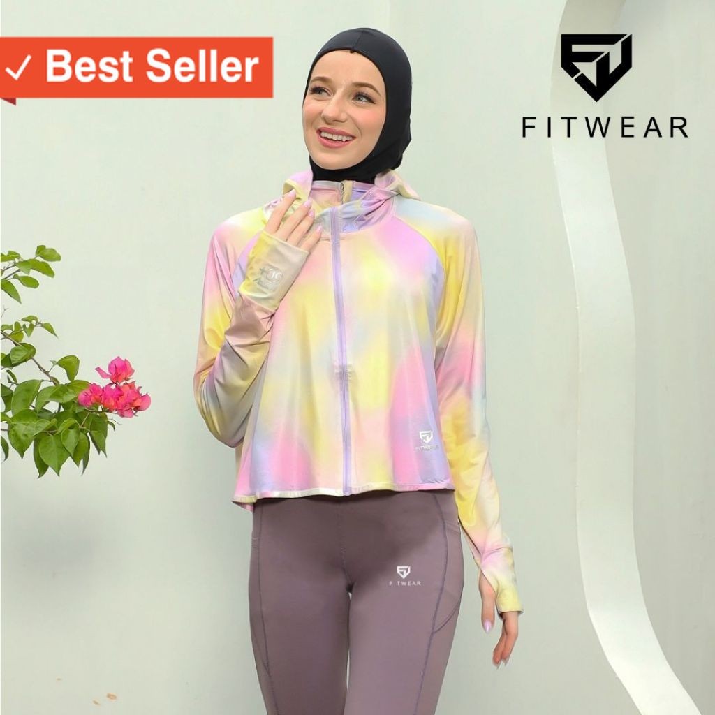 Vest Murah Wanita Sport Muslimah / Jaket / Jacket K-Style Anti UV Olahraga Wanita FITWEAR RIHANNA UP
