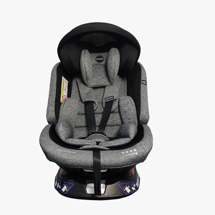 BABYDOES CARSEAT CH 8749 FREE ROTATE 360 - GREY