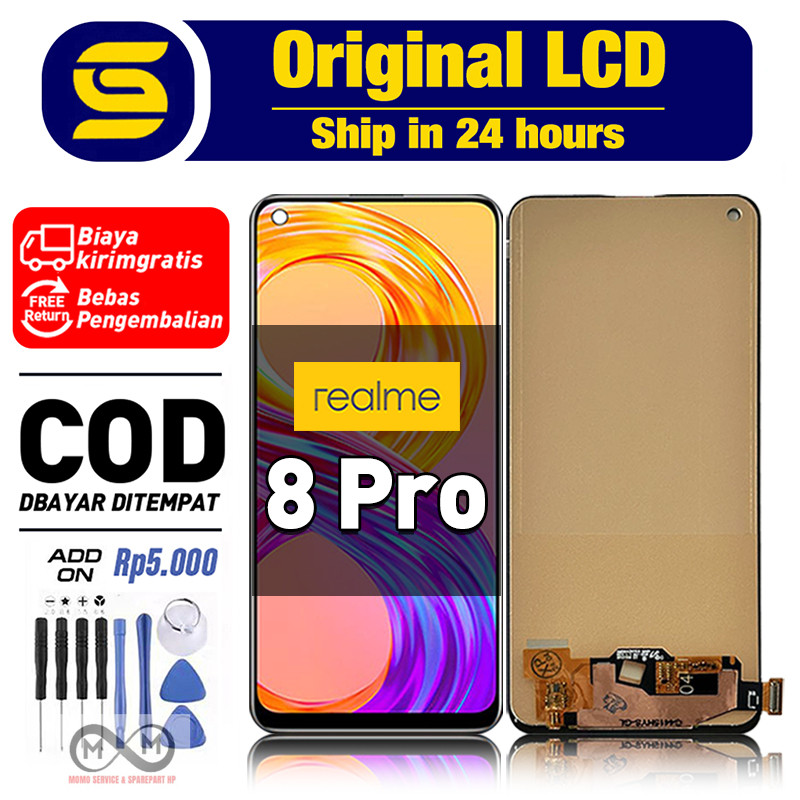 LCD Realme 8 Pro Original ori asli Touchscreen Fullset Compatible For Glass Digitizer