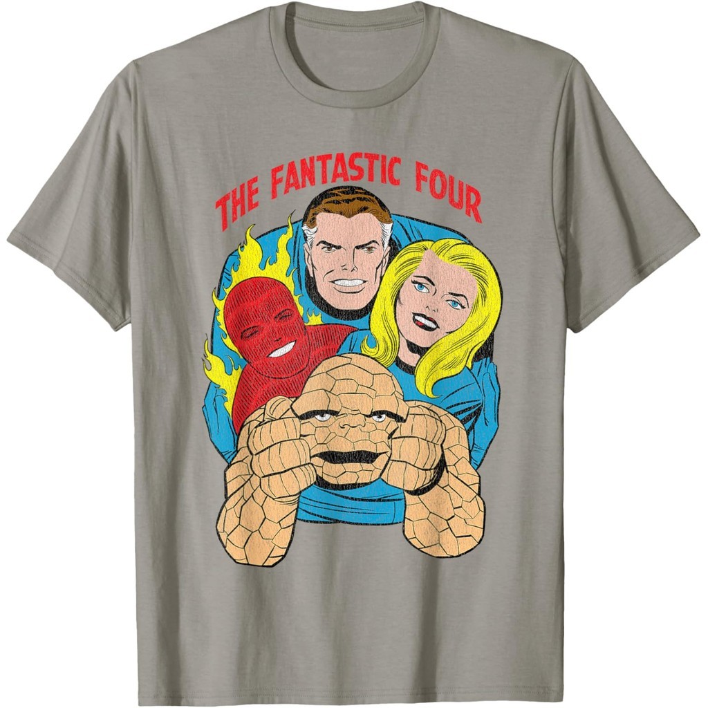 Baju Kaos  Marvel The Fantastic Four Retro Comic T-Shirt