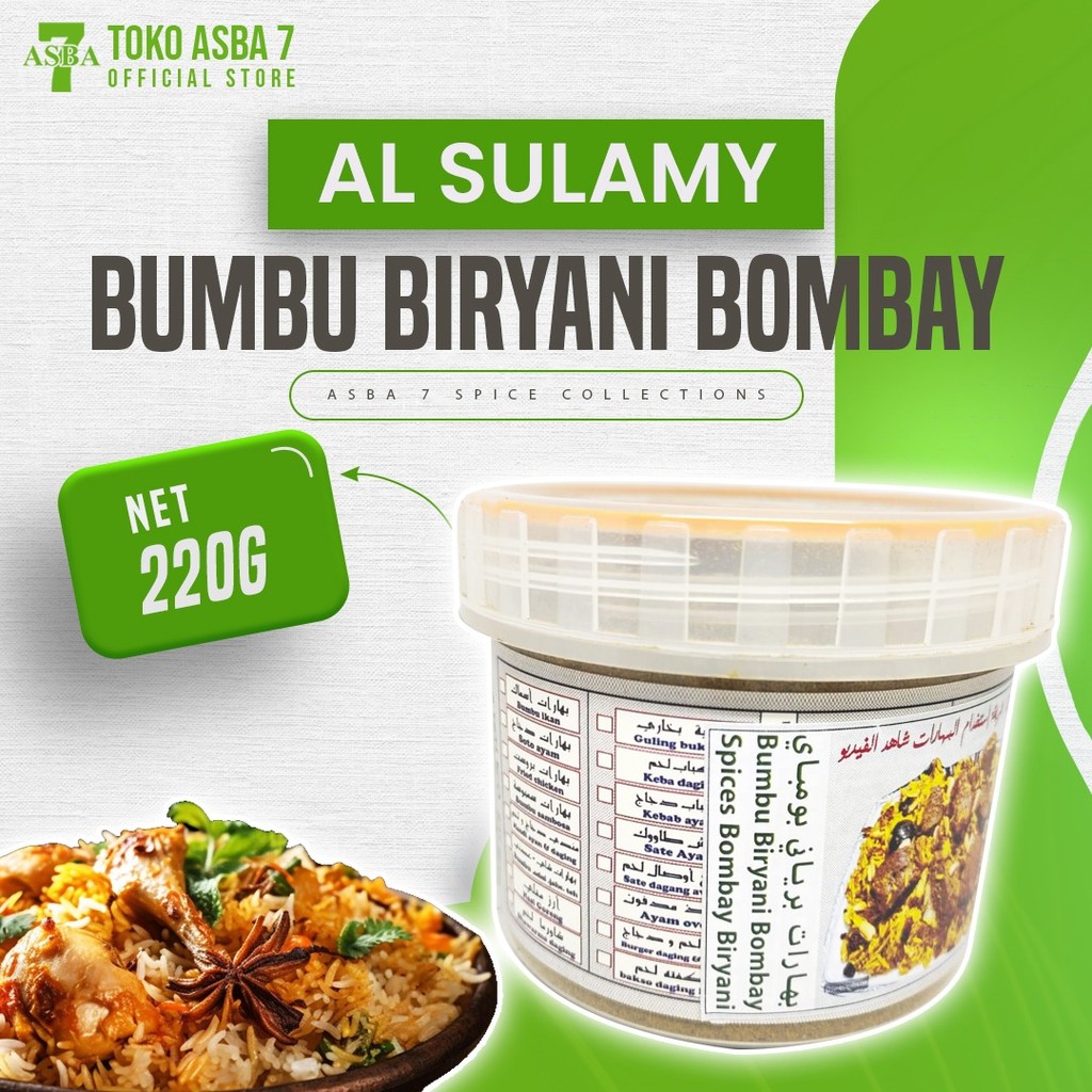 

AL SULAMY BUMBU BIRYANI BOMBAY 220G