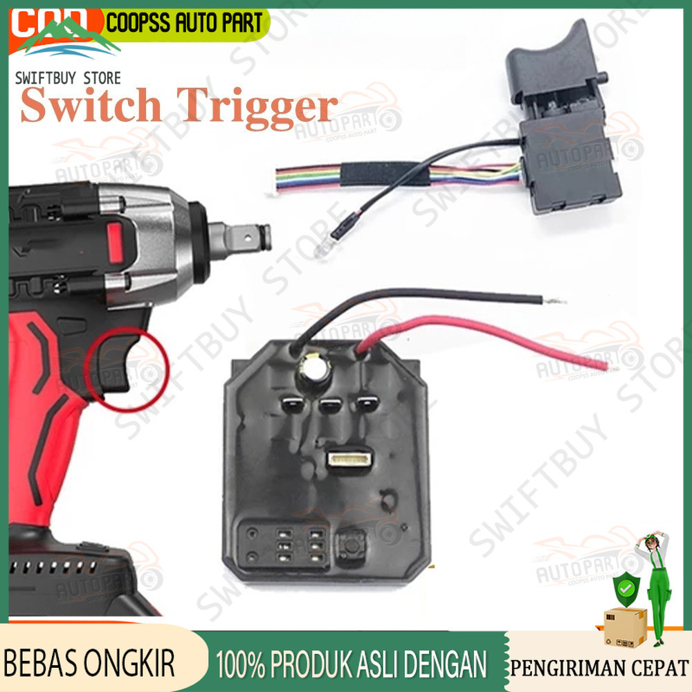 Saklar Modul Impact Wrench JLD Esc Speed Controller Impact Wrench Drill Brushless JLD Switch