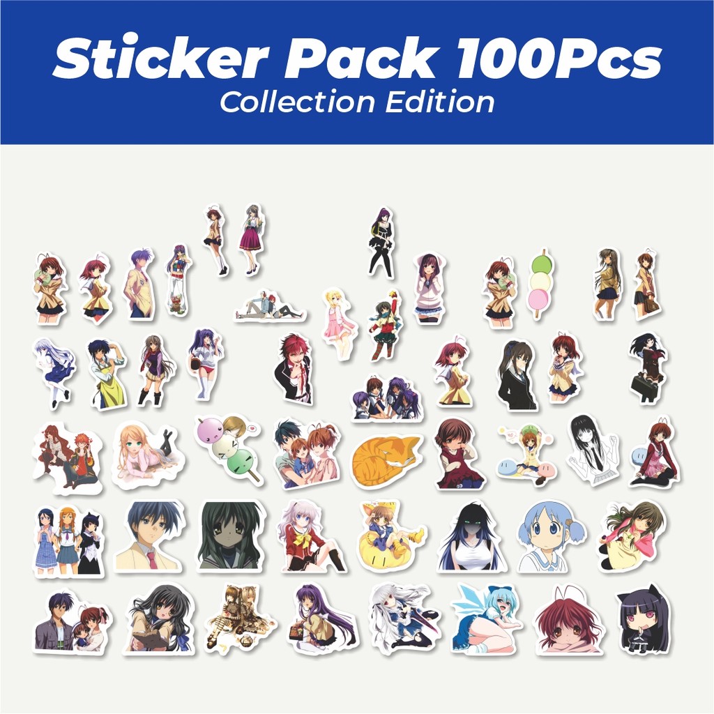 

Hot Sticker Anime Clannad Lucu Anti Air Stikers Berperekat Waterproof Sticker Decal Buat Motor Helm Buku Journal Koper Casing HP Laptop Botol Minum