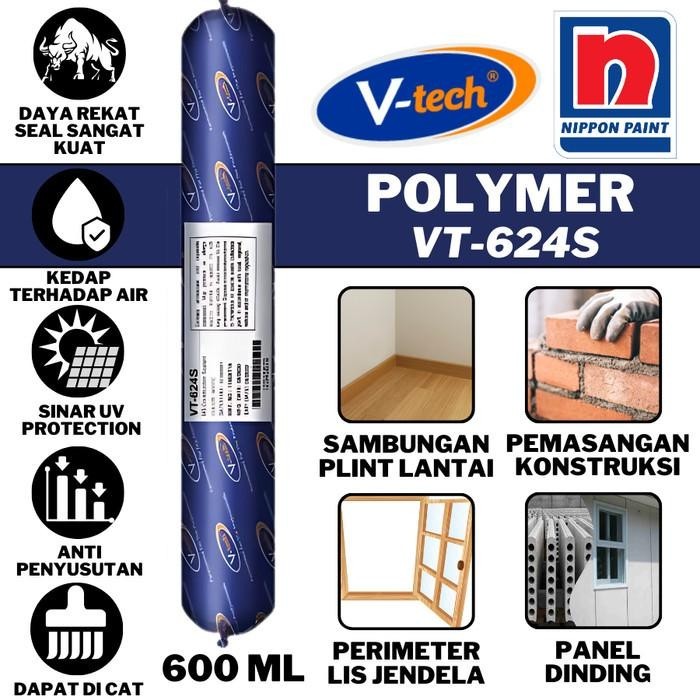 SEALANT SOSIS VTECH NIPPON SEALANT MS CONSTRUCTION VT-624 SEALANT ACP LEM MARMER 600ML